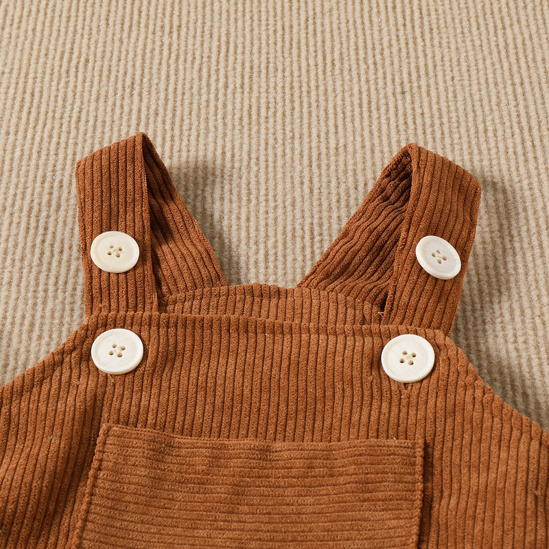 Chic Sleeveless Leotard: Girl's Solid Color Sling Romper for Babies