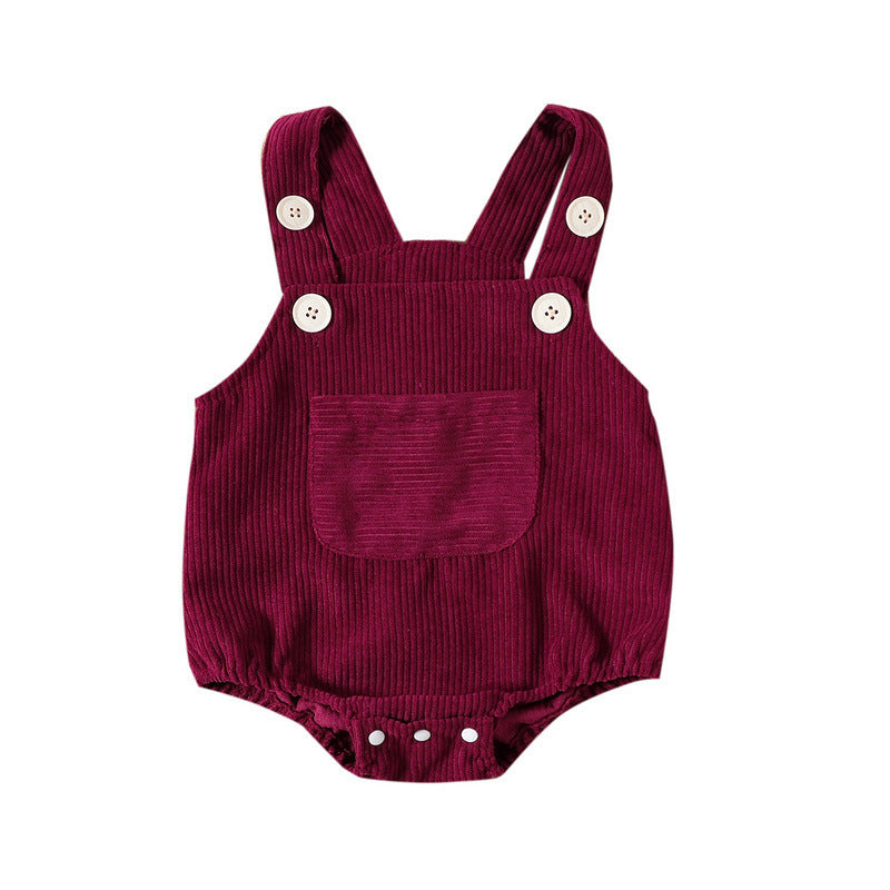 Chic Sleeveless Leotard: Girl's Solid Color Sling Romper for Babies
