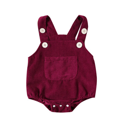 Chic Sleeveless Leotard: Girl's Solid Color Sling Romper for Babies