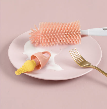 360° Rotating Baby Nipple Brush for Thorough Cleaning