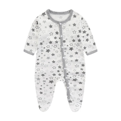 Pure Cotton Printed Newborn Jumpsuit – Creative Design