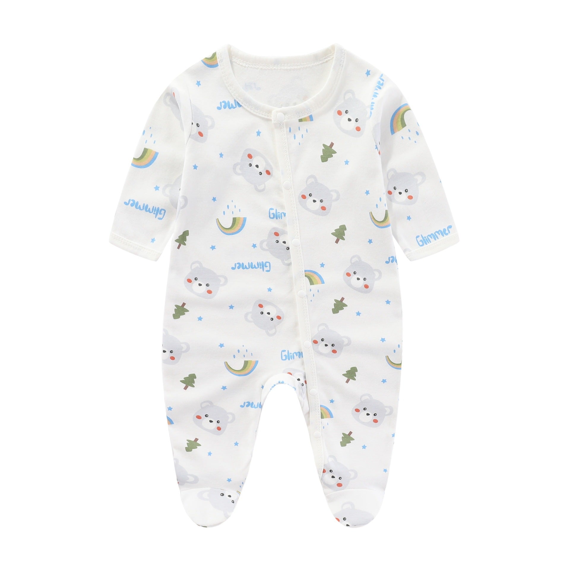 Pure Cotton Printed Newborn Jumpsuit – Creative Design
