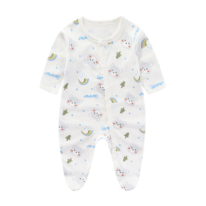 Pure Cotton Printed Newborn Jumpsuit – Creative Design