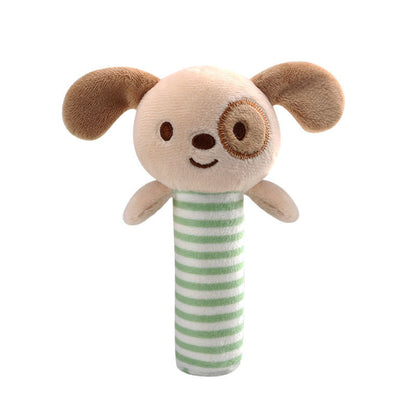 Adorable Baby Stick Animal Hand-Held Rattle Comfort Toy - Soothing and Fun
