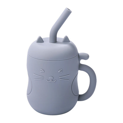 Baby No-Spill Silicone Straw Drinking Cup