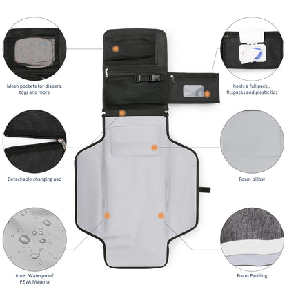 Folding Waterproof Portable Baby Essentials and Diaper Pad: On-the-Go Comfort for Your Little One