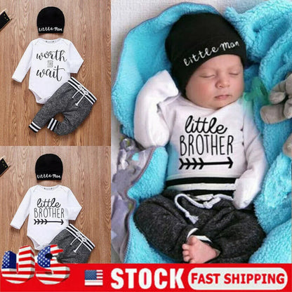 US Newborn Baby Boy & Girl Clothes Set | Tops, Romper, Bodysuit & Pants Outfits