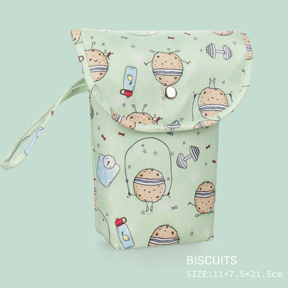Printed Baby Diaper Storage Bag for Outings