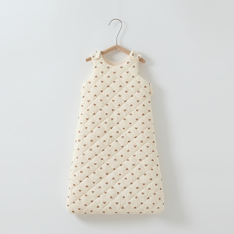 Cozy and Safe Baby Cotton-Padded Sleeping Bag Vest for Restful Nights