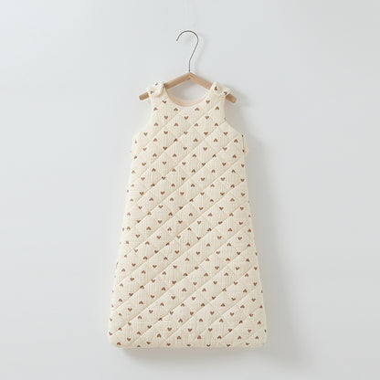 Cozy and Safe Baby Cotton-Padded Sleeping Bag Vest for Restful Nights