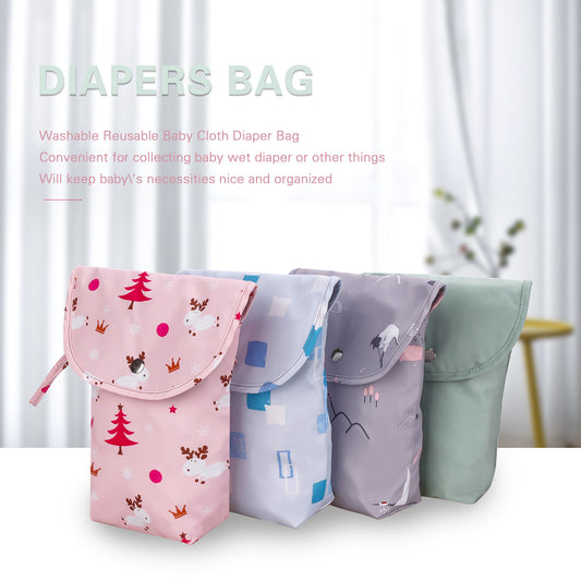 Printed Baby Diaper Storage Bag for Outings