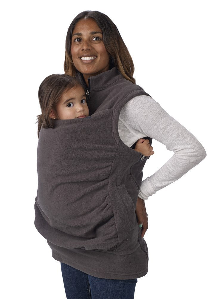 Three-in-One Multi-functional Mother Kangaroo Coat: Women's Sleeveless Sweater