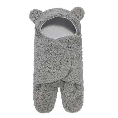 Lamb Plush Sleeping Bag | Cozy Newborn Baby Swaddling Quilt