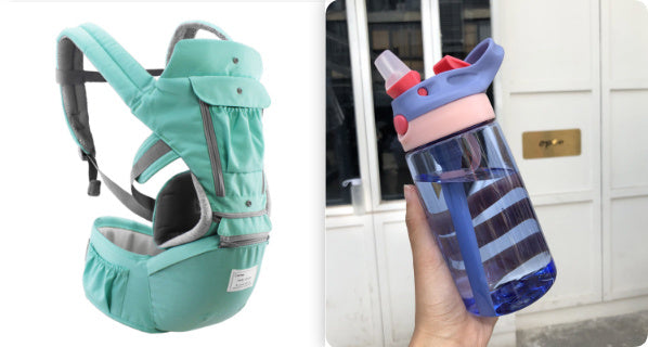 Multi-Functional Baby Waist Stool – Love Child Treasure Carrier for 3–36 Months, Printed Oxford Fabric