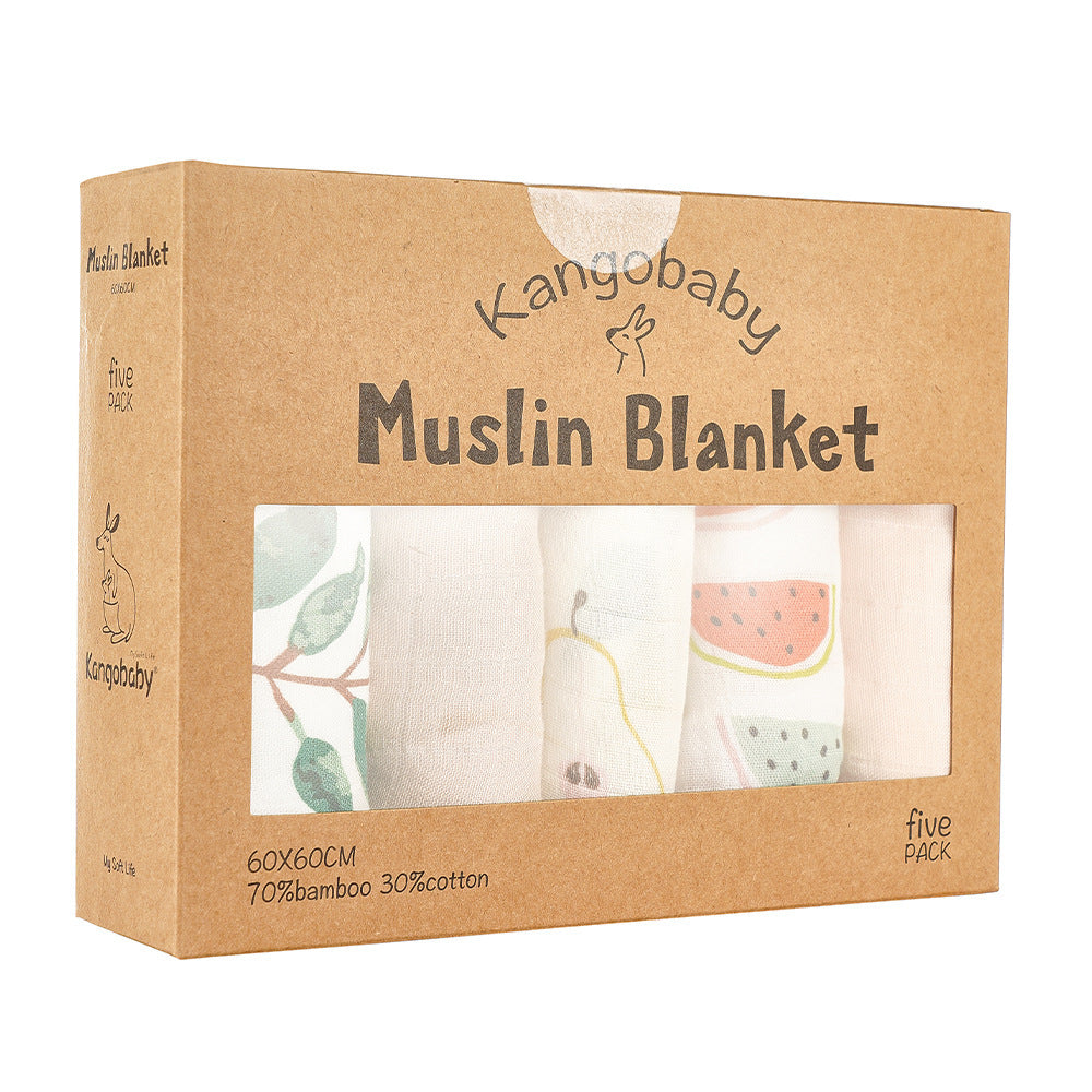 Muslin Blanket Gauze Saliva Towel Baby Bib | Soft and Absorbent Infant Essential