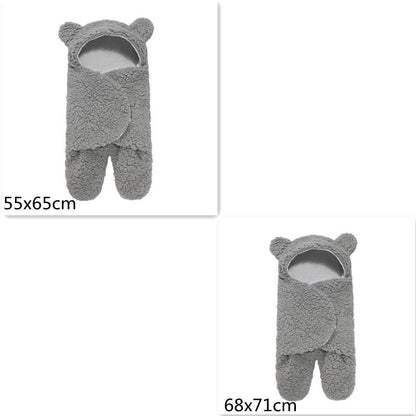 Lamb Plush Sleeping Bag | Cozy Newborn Baby Swaddling Quilt