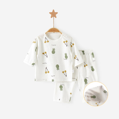 Summer-Ready Pure Cotton Printed Baby Clothes Set: Comfort and Style Combined