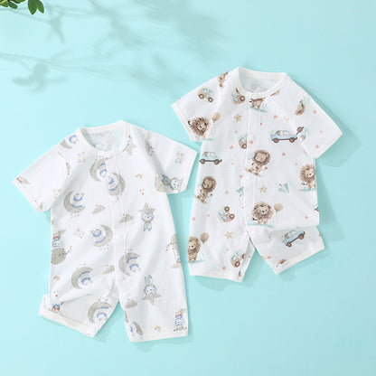 Adorable Printed Baby One-Piece Romper: Comfort and Style Combined