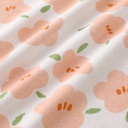 Cozy and Cute: Children's Printed Cotton Long-Sleeved Jumpsuit for Stylish Autumn Home Wear!