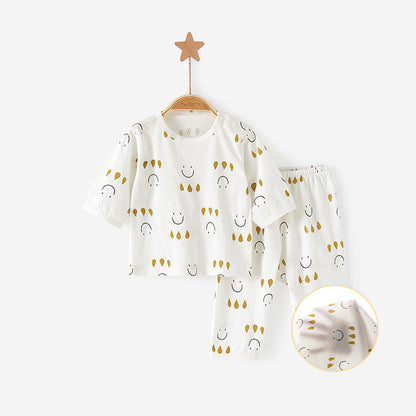 Summer-Ready Pure Cotton Printed Baby Clothes Set: Comfort and Style Combined