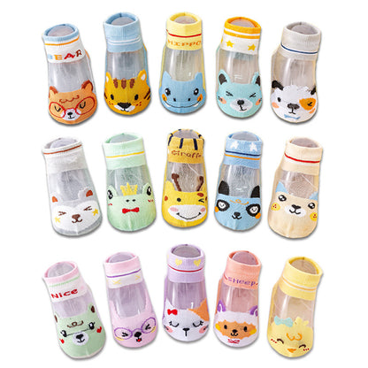 Baby Short Socks: Breathable Mesh Silk Room Socks