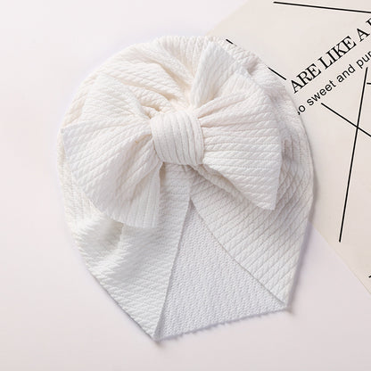 New Autumn and Winter Sunken Stripe Children's Hat - Cozy and Stylish