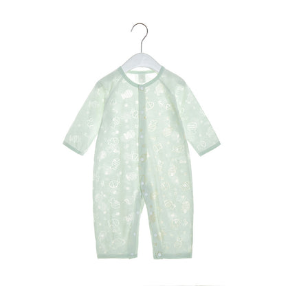 Adorable Thin Long-sleeve Newborn Jumpsuit
