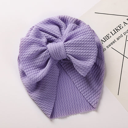 New Autumn and Winter Sunken Stripe Children's Hat - Cozy and Stylish