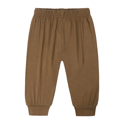Bamboo Fiber Spring and Autumn Baby Casual Trousers: Comfortable Outerwear