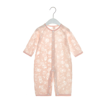 Adorable Thin Long-sleeve Newborn Jumpsuit