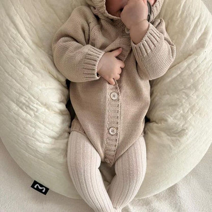 Ins Style Bear Shape Children's Knitted Sweater Baby Romper