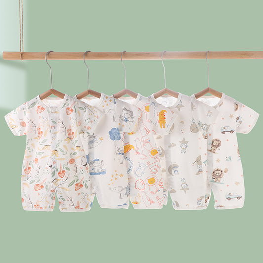 Adorable Printed Baby One-Piece Romper: Comfort and Style Combined
