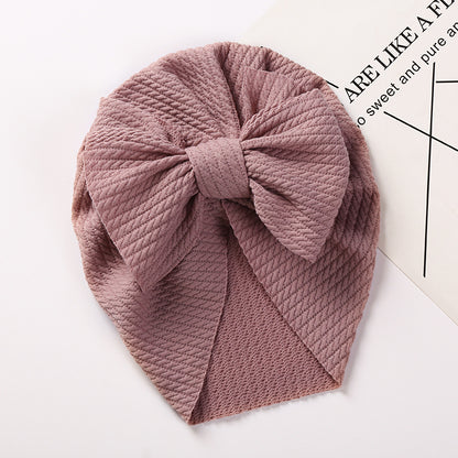 New Autumn and Winter Sunken Stripe Children's Hat - Cozy and Stylish
