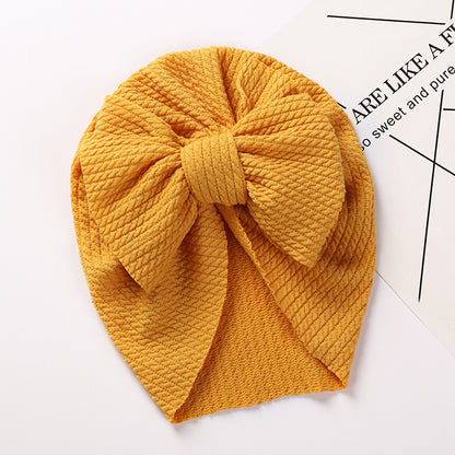 New Autumn and Winter Sunken Stripe Children's Hat - Cozy and Stylish