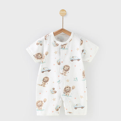Adorable Printed Baby One-Piece Romper: Comfort and Style Combined