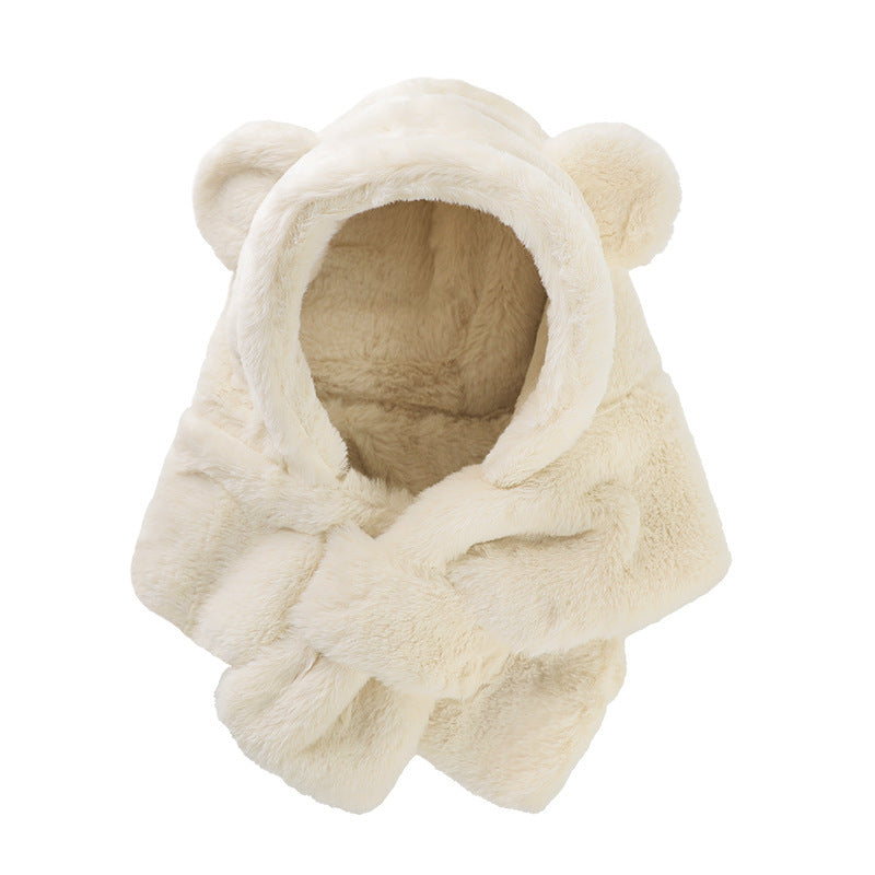 Adorable Baby Bear Hat with Scarf: Cozy and Warm for Infants