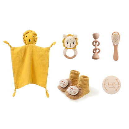 Soft and Cuddly: Infant Comfort Rattle Rabbit Bath Towel Gift Set - Perfect for Baby Showers