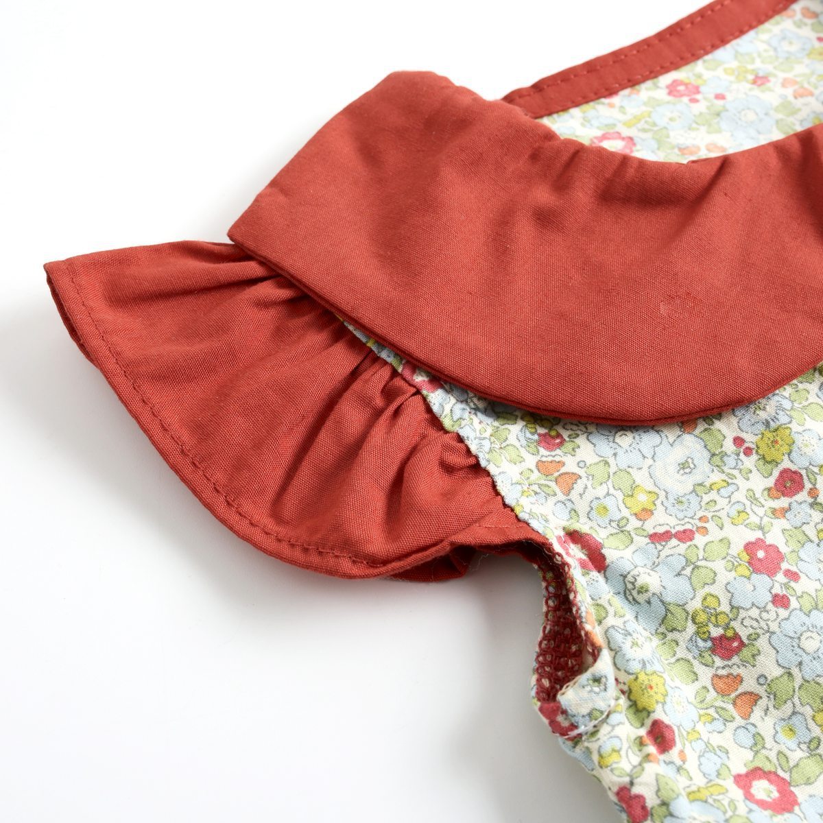 Adorable Baby Ruffled Short Sleeve Floral Printed Rompers