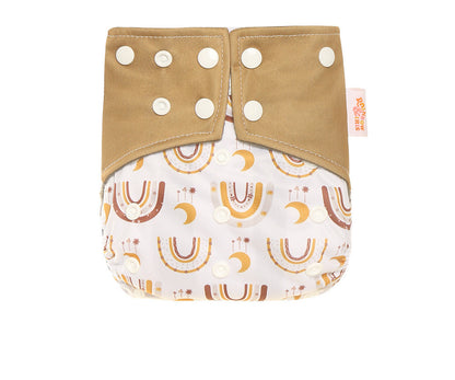 Western Style Bamboo Charcoal Washable Diapers - Digital Printing for Eco-Friendly Baby Care