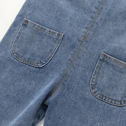 Trendy Baby Boys' Denim Suspenders: Cute Spring Korean Style