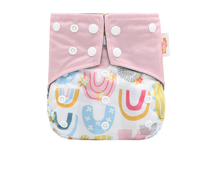 Western Style Bamboo Charcoal Washable Diapers - Digital Printing for Eco-Friendly Baby Care