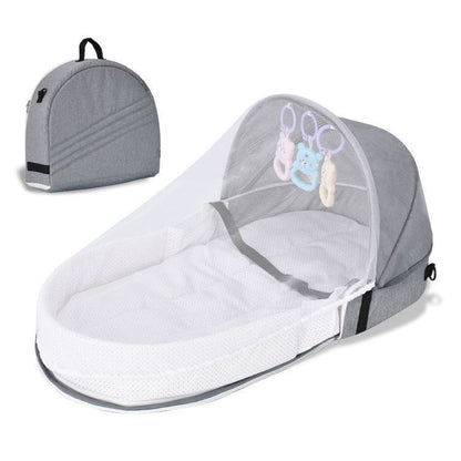 Portable Folding Anti-pressure Newborn Isolation Bionic Travel Crib: On-the-Go Comfort for Your Baby