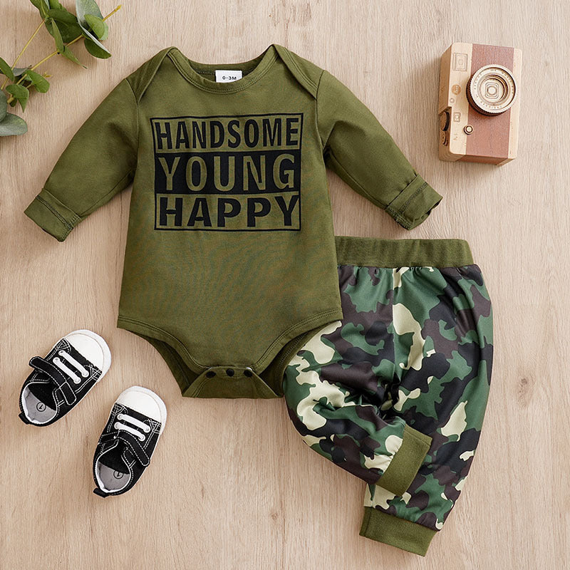 Adorable One-Year-Old Baby and Infant Overalls Clothes: Children's Spring Two-Piece Suit