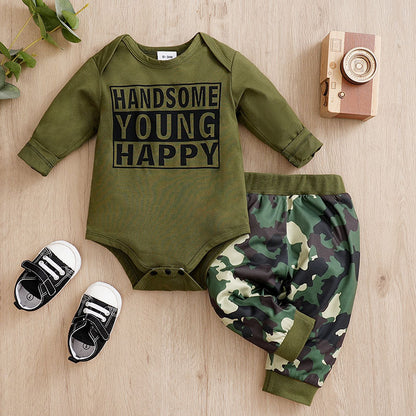 Adorable One-Year-Old Baby and Infant Overalls Clothes: Children's Spring Two-Piece Suit
