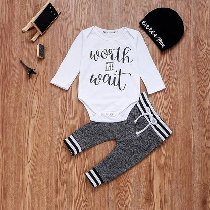 US Newborn Baby Boy & Girl Clothes Set | Tops, Romper, Bodysuit & Pants Outfits