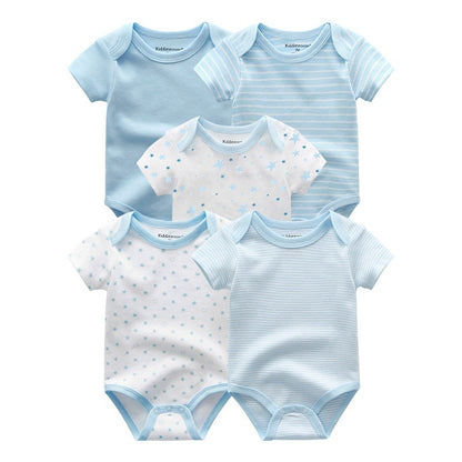 Complete 19-Piece Baby Rompers, Pants, Hat, Gloves Combination Clothes Set