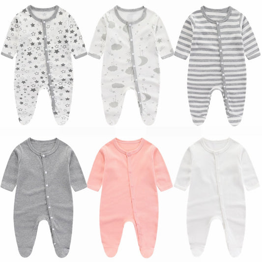 Pure Cotton Printed Newborn Jumpsuit – Creative Design