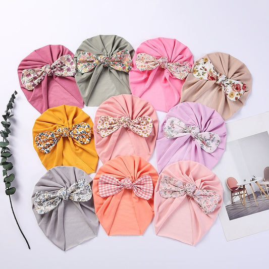 Chic and Cozy Bow-Knot Tie Thickened Warm Boneless Hat