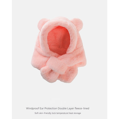Adorable Baby Bear Hat with Scarf: Cozy and Warm for Infants