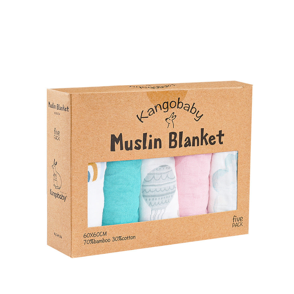 Muslin Blanket Gauze Saliva Towel Baby Bib | Soft and Absorbent Infant Essential